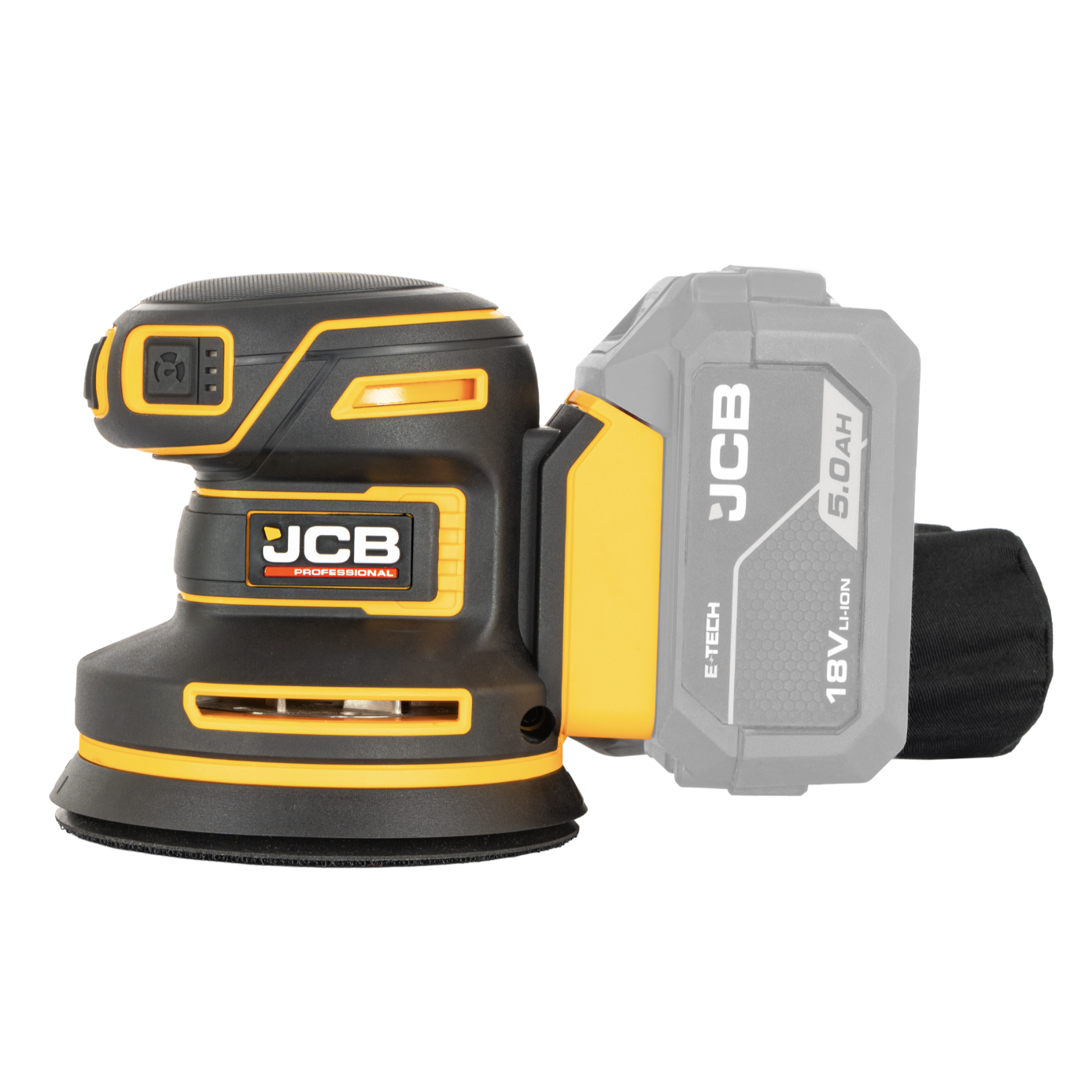 JCB Pro 18V Orbital Sander 125mm with Brushless Motor (Bare Tool)
