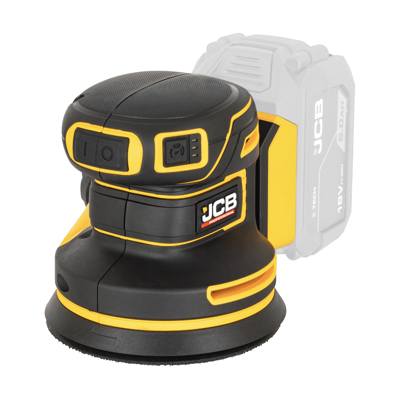 JCB Pro 18V Orbital Sander 125mm with Brushless Motor (Bare Tool)