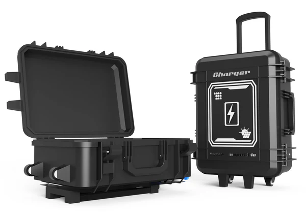 Power2Go 3 Bay Lithium Battery Pack Charging Case with D24-500 Batteries