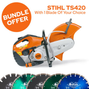 STIHL TS420 350mm Petrol Disc Cutter BUNDLE (1 BLADE)