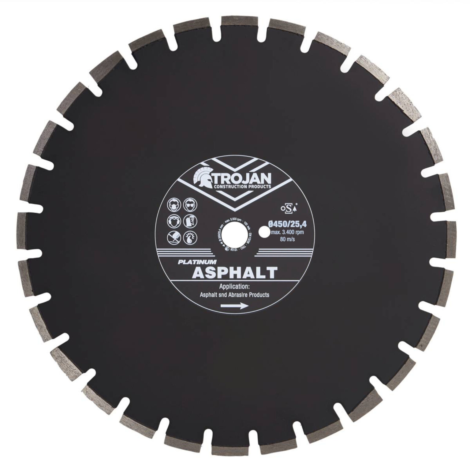 Trojan Platinum Asphalt Diamond Blade