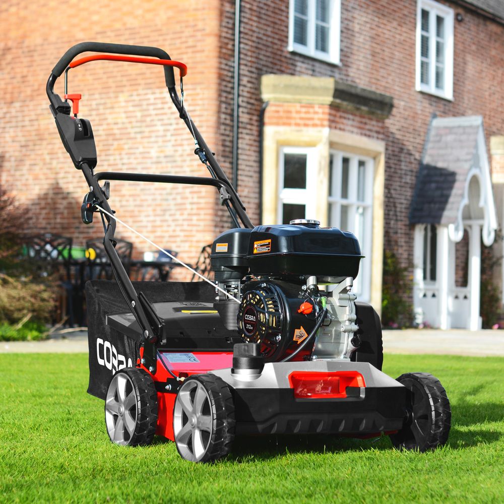 COBRA S40C 16" 2-in-1 Petrol Lawn Scarifier & Aerator