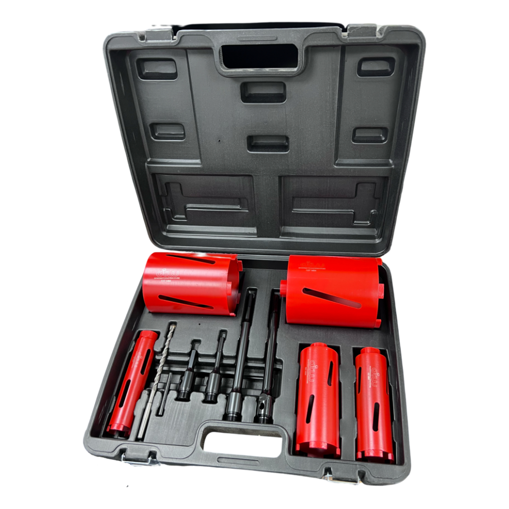 DTW Professional Dry Diamond Core Kit Set (11 Piece)