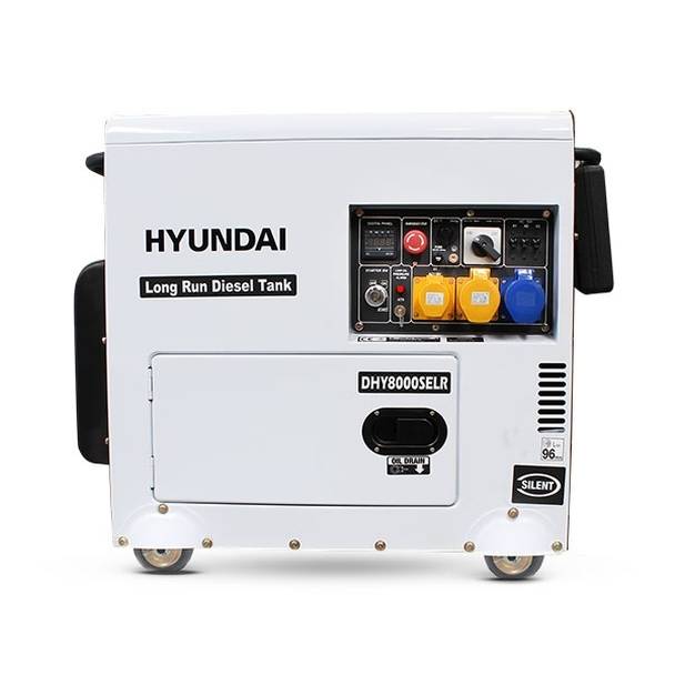 Hyundai 6kW Single Phase Standby Diesel Generator DHY8000SELR
