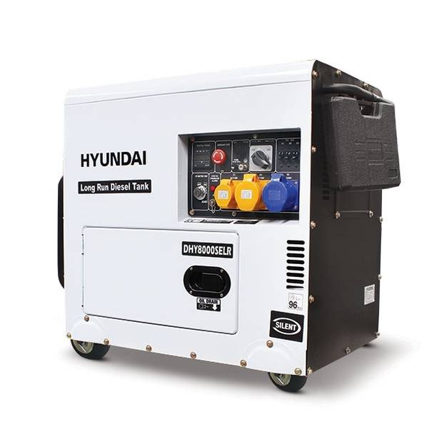 Hyundai 6kW Single Phase Standby Diesel Generator DHY8000SELR