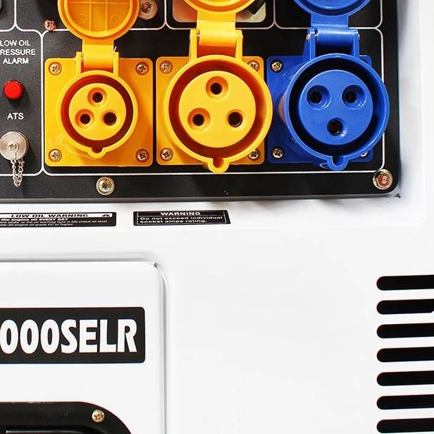 Hyundai 6kW Single Phase Standby Diesel Generator DHY8000SELR