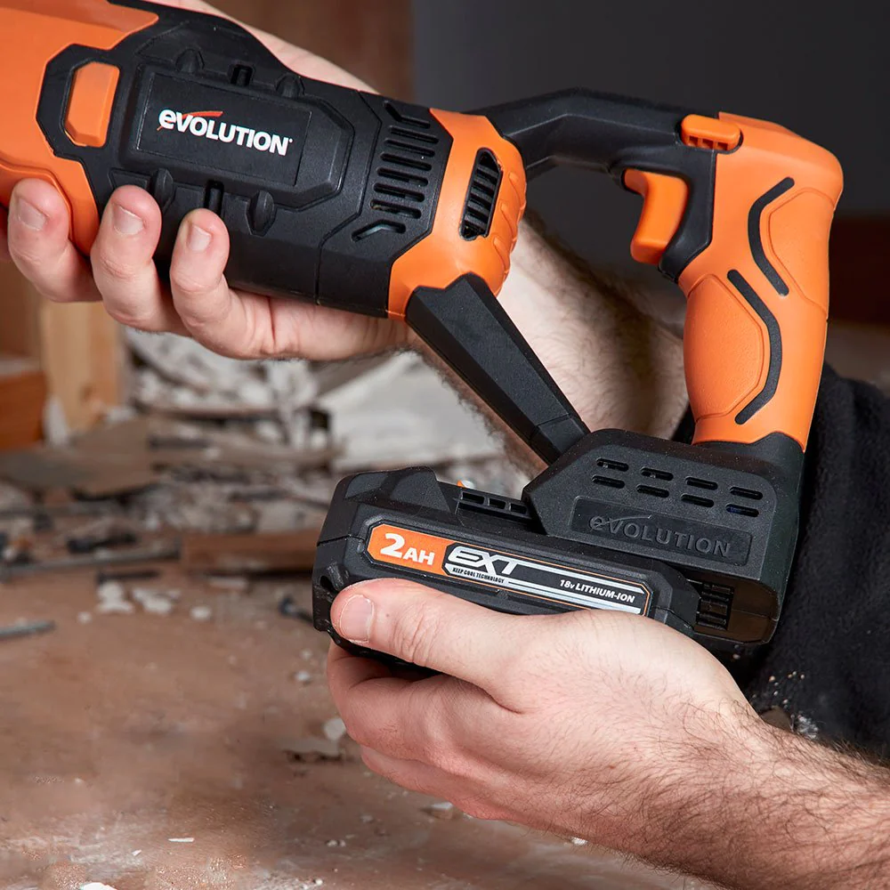 Evolution Cordless R18BAT-Li2 2Ah Li-Ion Battery 18v EXT