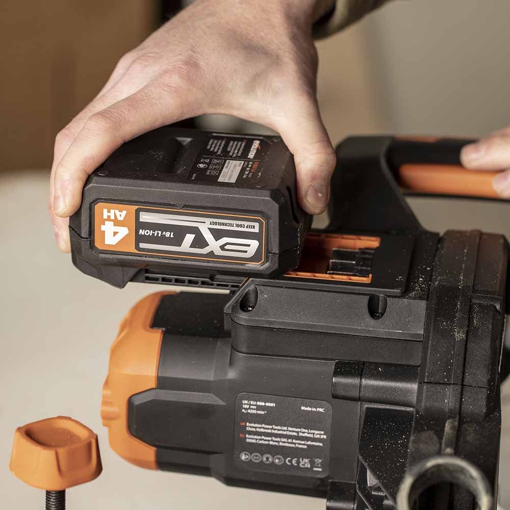 Evolution Cordless R18BAT-Li4 4Ah Li-Ion Battery 18v EXT