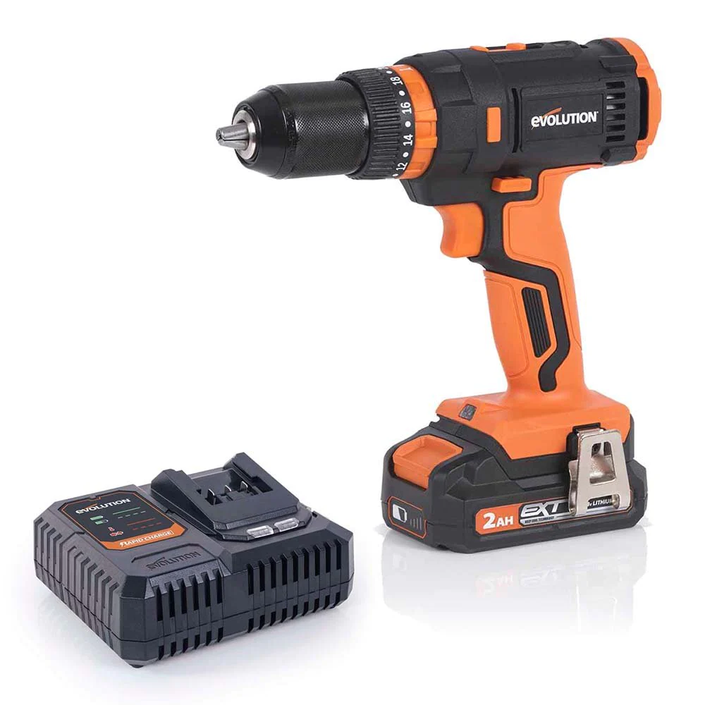 Evolution Cordless R13CMB-Li Combi Drill Driver 18v Li-Ion EXT With 2Ah Battery & Charger
