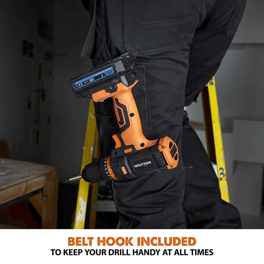 Evolution Cordless R13CMB-Li Combi Drill Driver 18v Li-Ion EXT With 2Ah Battery & Charger