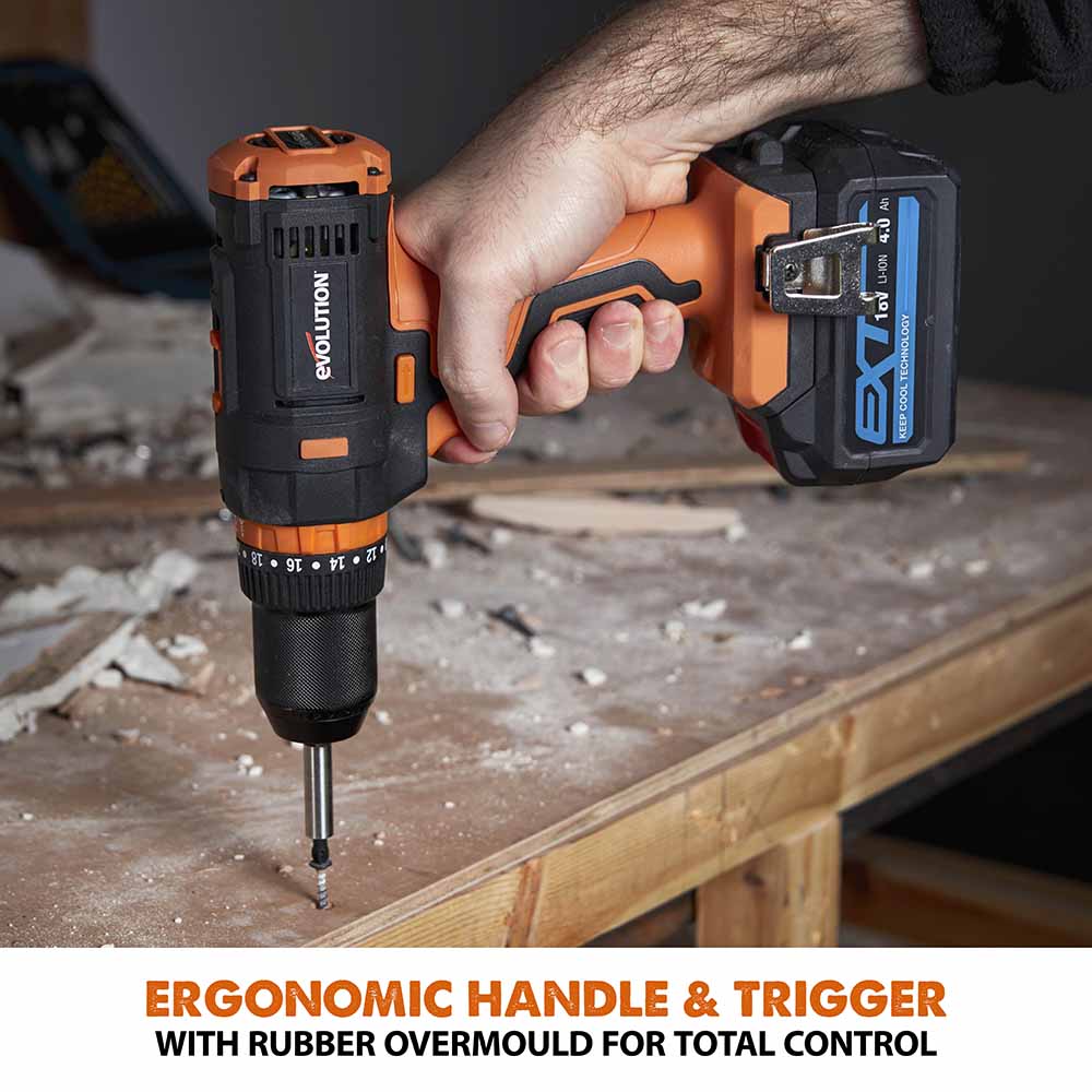 Evolution Cordless R13CMB-Li Combi Drill Driver 18v Li-Ion EXT With 2Ah Battery & Charger