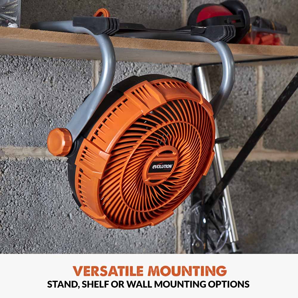 Evolution Cordless R240FAN-Li Work Fan 18v Li-Ion EXT