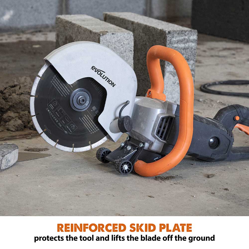 Evolution R230DCT 230mm Electric Disc Cutter Concrete Saw, Bladeless