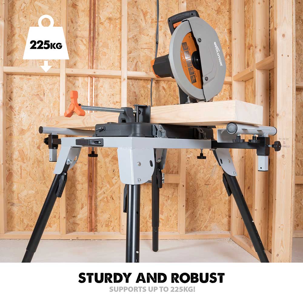 Evolution R355CPS 355mm Chop Saw With Stand