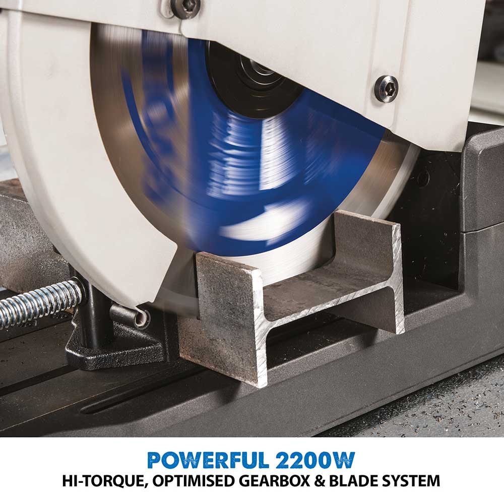 Evolution S355CPS 355mm Metal Cutting Chop Saw With Stand