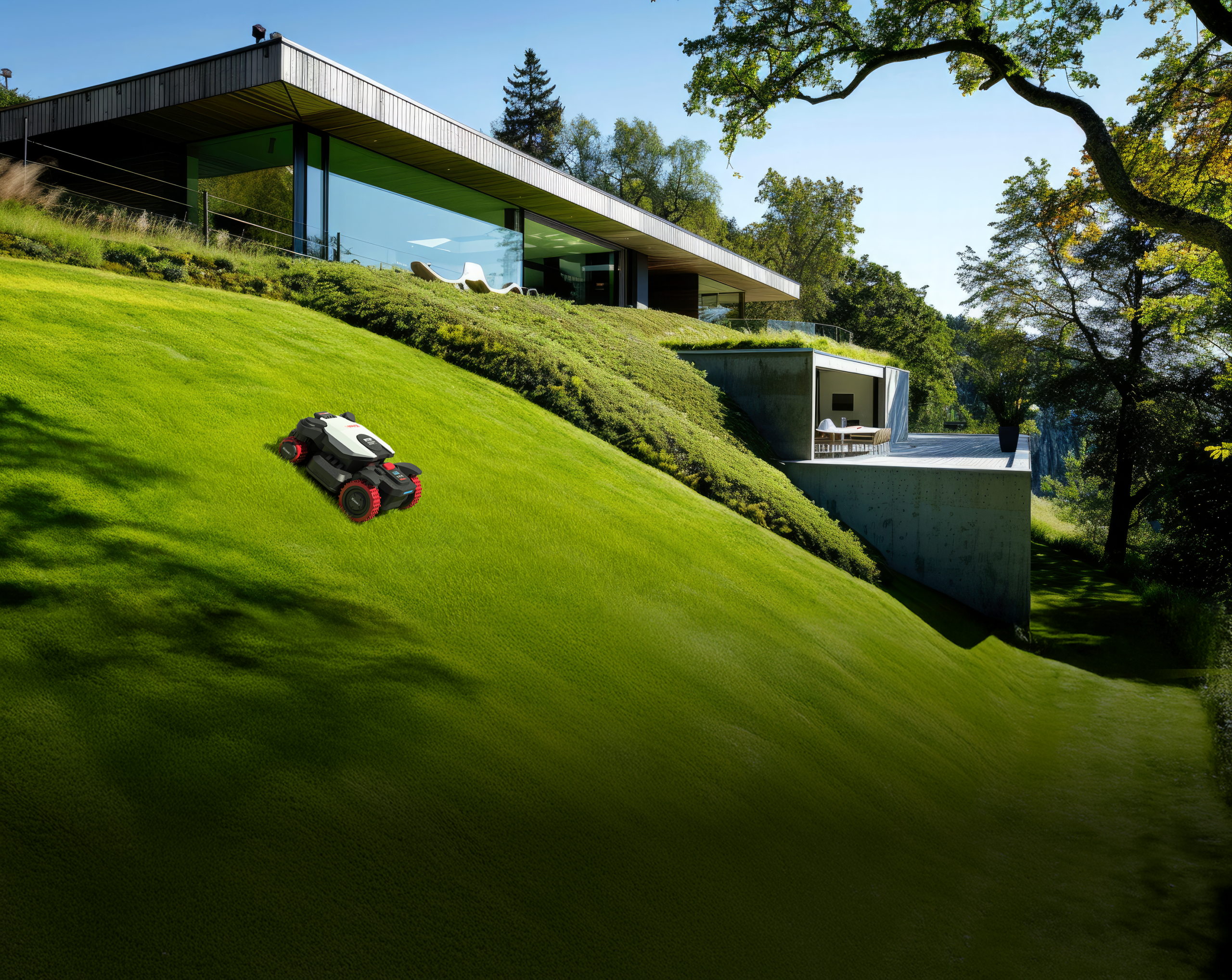 Kress KR260E EyePilot RTKn Robotic Lawnmower With Mono VSLAM Camera – 700 m² Cutting Capacity