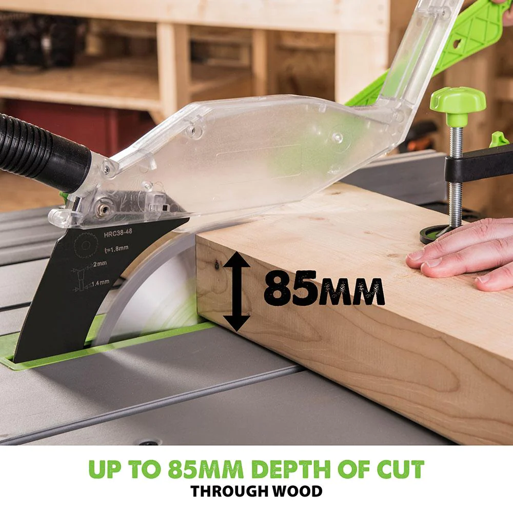 Evolution FURY5-S 255mm Table Saw With TCT Multi-Material Cutting Blade (230v)