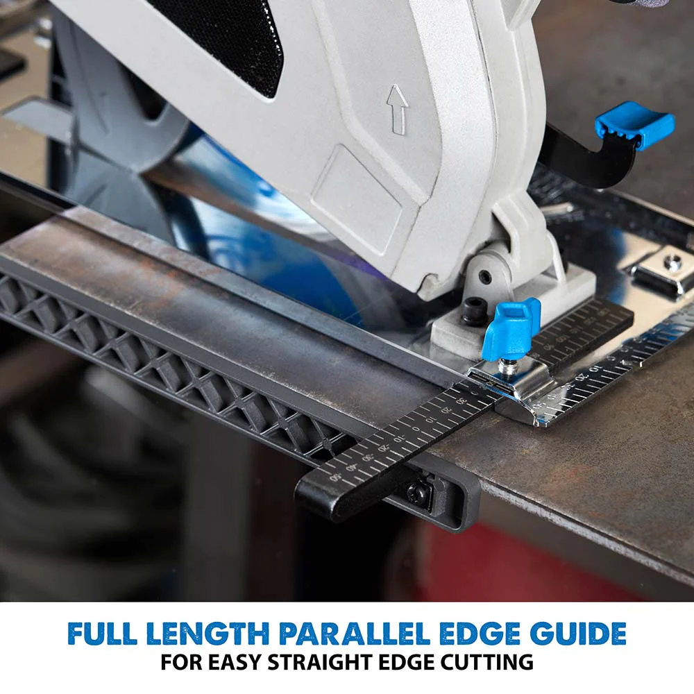 Evolution S210CCS 210mm Heavy Duty Metal Cutting Circular Saw Track Adaptor & 1.4m 2-Piece Track Kit Bundle (2x700mm)