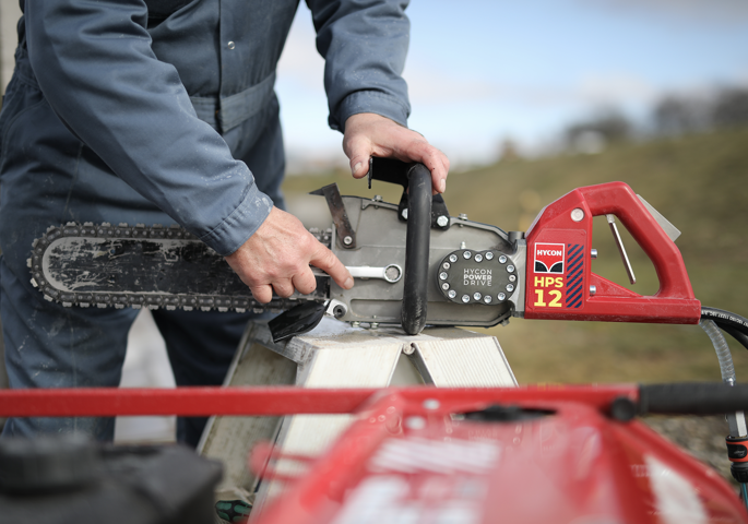 Hycon HPS12 Hydraulic Concrete Power Saw
