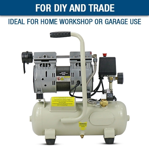 Hyundai 8 Litre Silenced Air Compressor 118PSI HY5508
