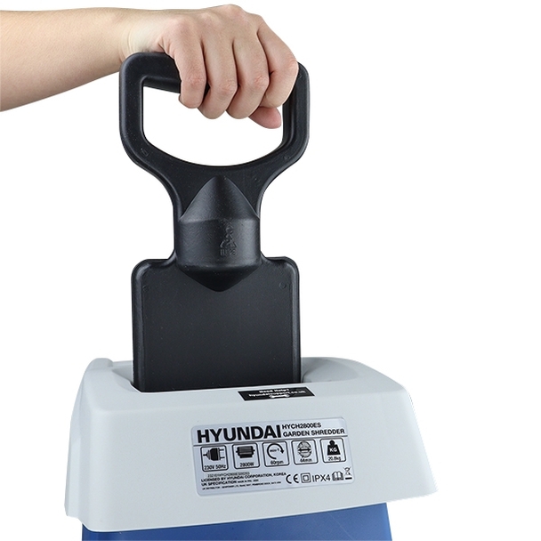 Hyundai HYCH2800ES Quiet Electric Garden Shredder, 2800w, 2.8kW, 230v