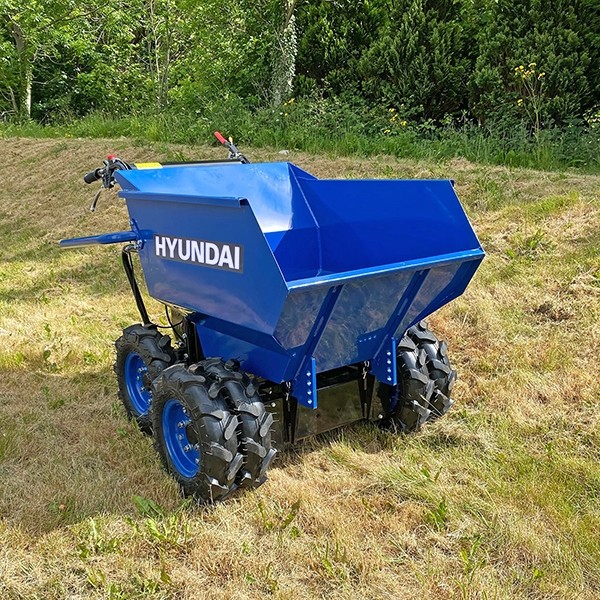 Hyundai 196cc 4-Wheel Drive 500kg Payload Mini Dumper / Power Barrow | HYMD500