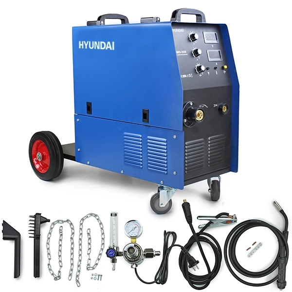Hyundai 200 Amp MIG Welder, 230V Single Phase, Pro series | HYMIG-200I