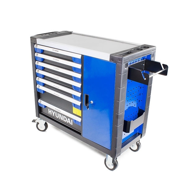 Hyundai 305 Piece 7 Drawer Roller Premium Tool Chest w/ XXL Steel Top HYTC9004