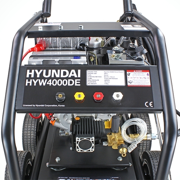 Hyundai Diesel Pressure Washer 4000psi 498cc HYW4000DE