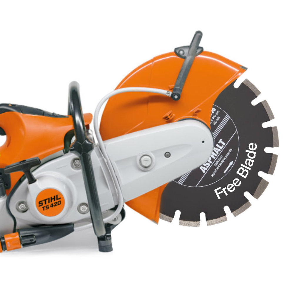 STIHL TS420 350mm Petrol Disc Cutter BUNDLE (1 BLADE)