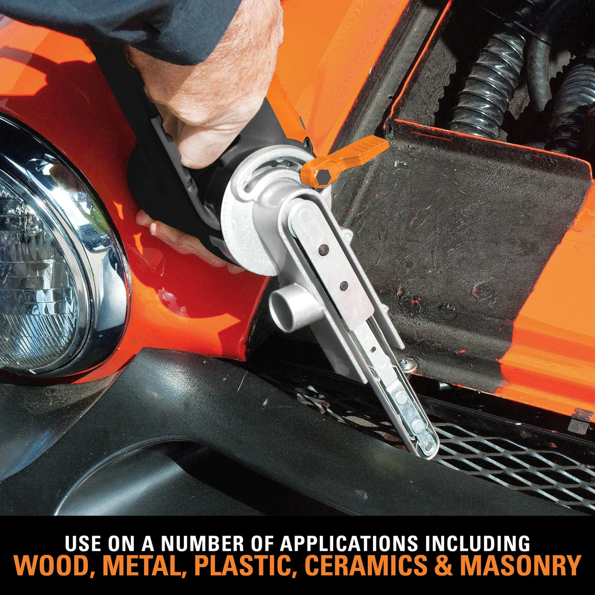 Evolution 400w Electric Thin Belt Sander Power File 230v With 3 Sanding Belts