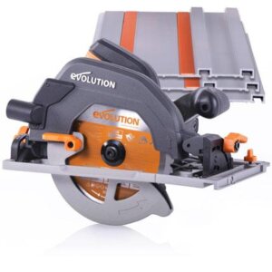 Evolution R185CCSX 185mm Circular Saw With 1020mm 3-Piece Mini Track & TCT Multi-Material Cutting Blade