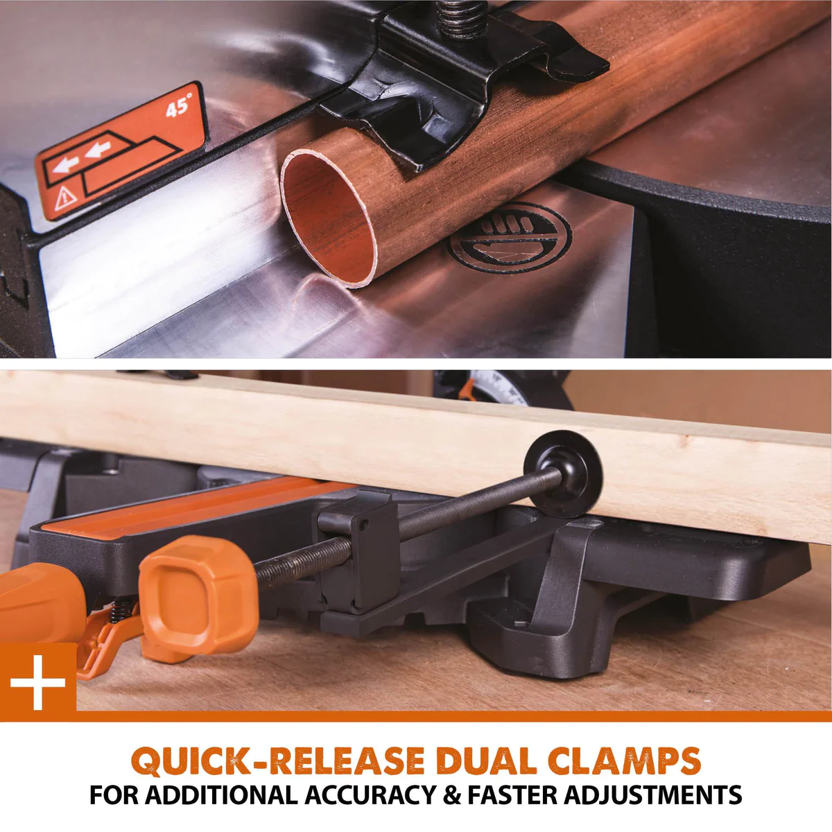 Evolution R255SMS+ 255mm Sliding Compound Mitre Saw With TCT Multi-Material Cutting Blade