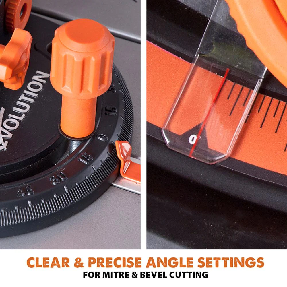 Evolution RAGE5-S 255mm Multipurpose Table Saw With TCT Multi-Material Cutting Blade