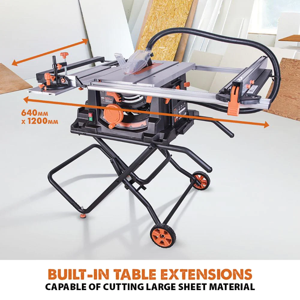 Evolution RAGE5-S 255mm Multipurpose Table Saw With TCT Multi-Material Cutting Blade