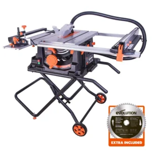 Evolution RAGE5-S 255mm Table Saw With 28T Multi-Material & 60T Fine Wood Blade Bundle (230v)
