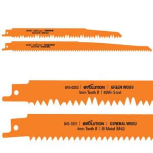 Evolution Wood Cutting Reciprocating Saw Blades (X2)
