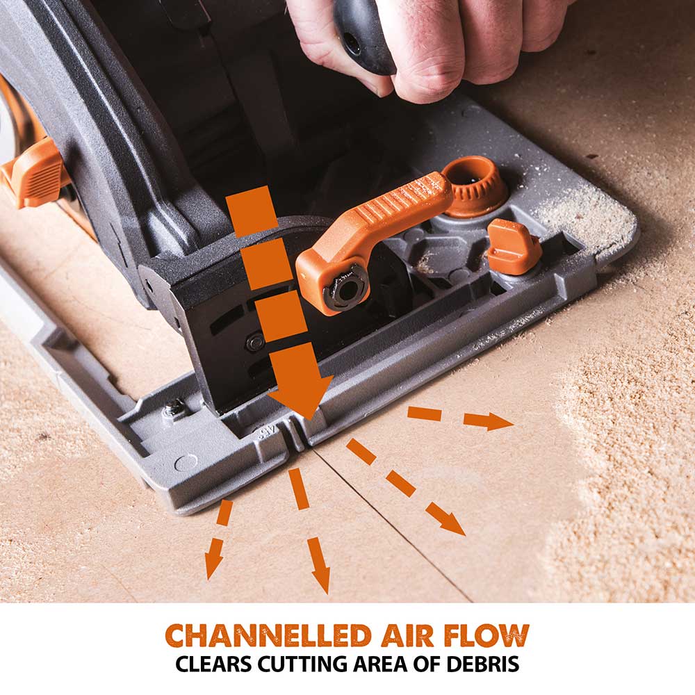 Evolution R185CCSX Circular Saw & ST1400 1.4m Track Bundle